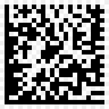 Data Matrix Barcode 2D-Code Aztec Code QR code, matrix, text, rectangle, monochrome png thumbnail