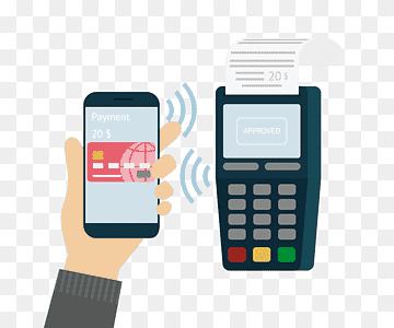 black smartphone and printing machine, Feature phone Mobile payment Unified Payments Interface Cashless society, bank card payment, gadget, business Card, payment png thumbnail