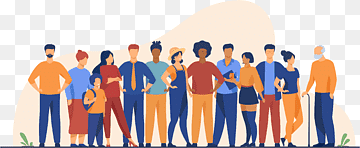 diversa multitud de personas de diferentes edades y razas, png thumbnail