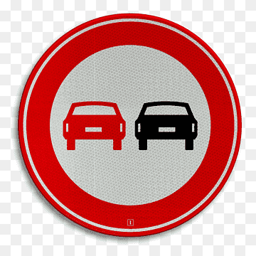 Prohibitory traffic sign Overtaking, road, warning Sign, logo, pedestrian png thumbnail
