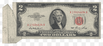 United States one-dollar bill United States two-dollar bill Banknote United States Dollar United States Note, banknote, cash, united States Dollar, banknote png thumbnail