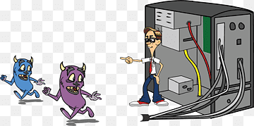 Datavirus Dataprogram Cartoon Malware, datavirus, Antivirus programvare, Tegnefilm, datamaskin png thumbnail