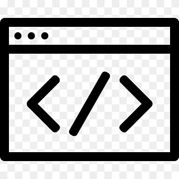 Computerikoner Kildekode Computerprogrammering Webbrowser, linje, vinkel, kunst, sort og hvid png thumbnail