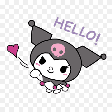 Hello Kitty My Melody Kuromi, hello, purple, mammal, carnivoran png thumbnail