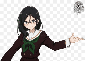 Черные волосы Mangaka Каштановые волосы Human, Anime, каштановые, черные волосы, человек png thumbnail