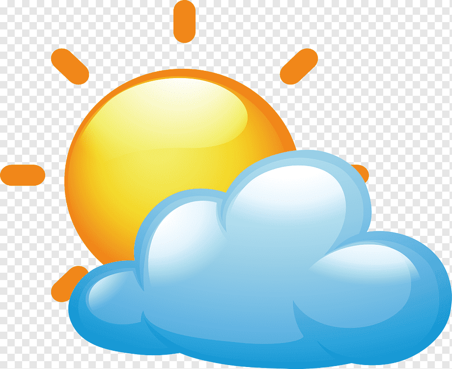 Cloud Weather Rain Illustration, Cloudy weather, heart, orange, balloon ...