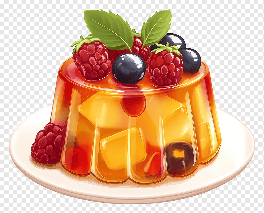 gelatin-dessert-colorful-fruit-jelly-with-berries-png-pngwing
