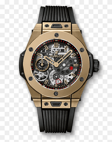 Hublot Gold Watch Jewellery Power reserve indicator, gold, watch Accessory, gold, metal png thumbnail