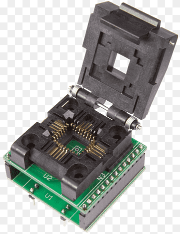 Microcontroller Electronics Adapter Computer hardware Hardware Programmer, dil, adapter, kretskomponent, datamaskin png thumbnail