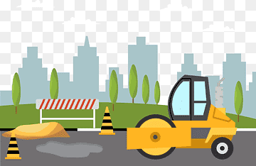 Roadworks Car, Work road, angle, city, fence png thumbnail