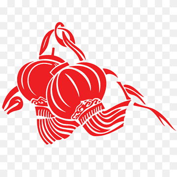 Lantern Chinese New Year Papercutting, Chinese New Year, lantern, holidays, logo png thumbnail
