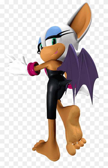 rouge el murciélago se levantó suela descalza, diverso, púrpura, Sonic el erizo png thumbnail