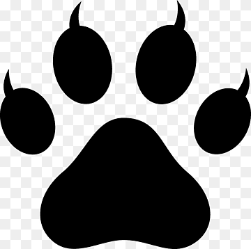 Polydactyl cat Paw Footprint, Lion Paw Print, tiger, paw, monochrome png thumbnail