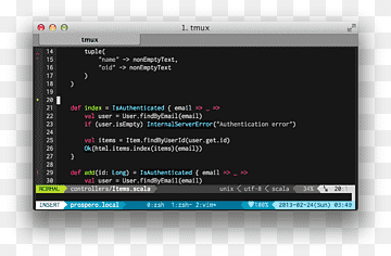 Computerprogram Vim Screenshot Plug-in Git, installer masteren, mærke, computer, computerskærme png thumbnail