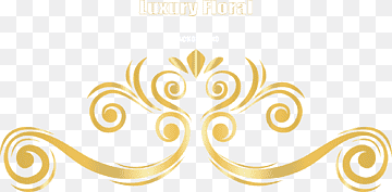 fundo floral de luxo, ouro euclidiano, laço de ouro decorativo pintado à mão, pintura em aquarela, texto, logotipo png thumbnail