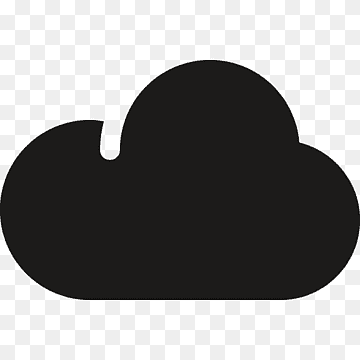 أيقونات الكمبيوتر الحوسبة السحابية ، الحوسبة السحابية, heart, cloud Computing, black png thumbnail