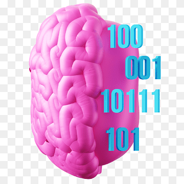 binary brain, binary mind, artificial intelligence, creative, coding, mind, 3d icon, png thumbnail