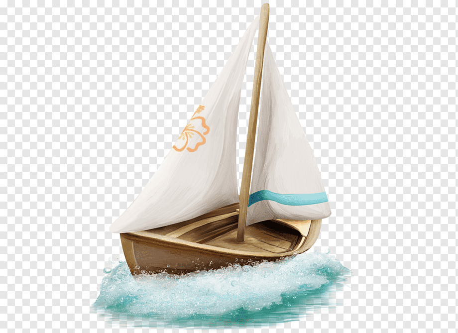 Brown and gray sailboat on water illustration, Boat Ship Watercraft Scow,  Offshore boat, wooden Boat, cartoon, wood png