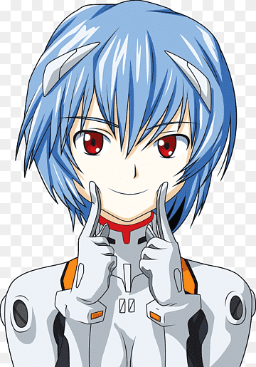 Rei Ayanami Shinji Ikari Asuka Langley Soryu T-shirt Evangelion, anime boy, blue, white, black Hair png thumbnail