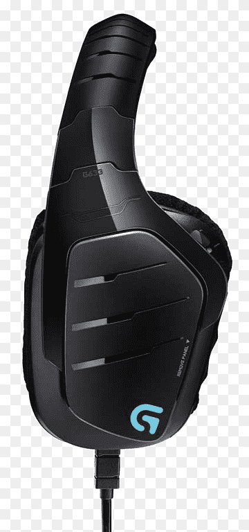 Headphones 7.1 surround sound Headset Logitech, Logitech Headphones, electronics, video Game, music Headphones png thumbnail