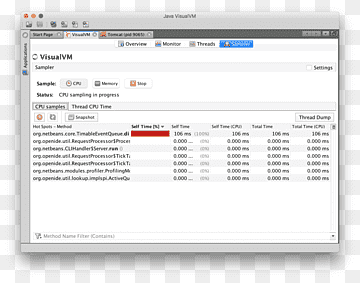 Visualvm-Computersoftware Java-Entwicklungskit Jconsole, Müllhaufen, Bereich, Marke, Befehl png thumbnail