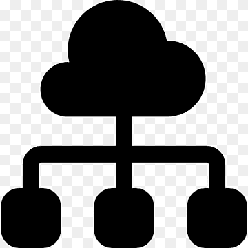 Computerservere Computerikoner Cloud computing, cloud computing, areal, kunstværk, sort og hvid png thumbnail