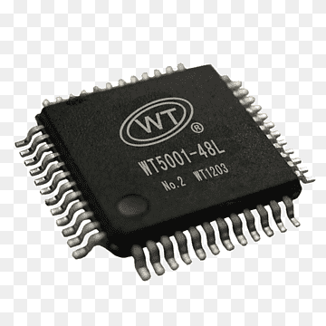 preto WT WT5001-48L, microcontrolador Unidade de processamento central eletrônica, chip de computador, rede de computadores, computador, nuvem Computação png thumbnail