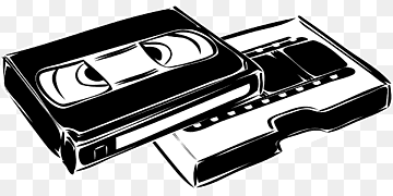 VHS Videotape Compact Cassette, others, rectangle, monochrome, cassette png thumbnail