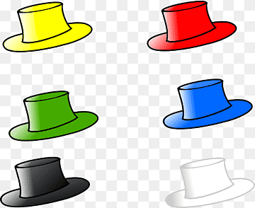Sombrero, Seis, Sombreros, Cabeza, Desgaste, Moda, Rojo, Negro, Azul, Amarillo, png thumbnail