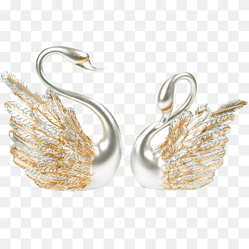 Cygnini Earring Wedding, Swan Decoration, animals, decor, decorative png thumbnail