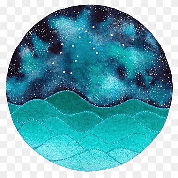 watercolor starry sky, watercolor, cartoon, decoration png thumbnail