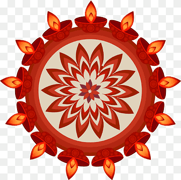 Rangoli Diwali Diya graphy, red candle, orange, candle, symmetry png thumbnail