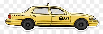 Taxi Car Vehicle registration plate Automotive design, Hand-painted taxis, watercolor Painting, compact Car, painted png thumbnail