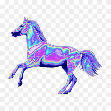 Mustang Valkoinen ori, holografinen, eläin, eläin kuva, Riimu png thumbnail
