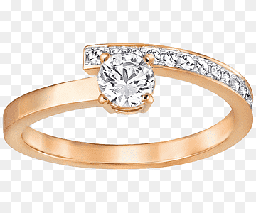 Ring Swarovski AG Jewellery Gold plating, Swarovski jewelry gold diamond ring, gemstone, ring, bracelet png thumbnail