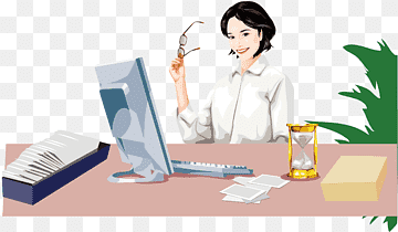 Programmierer-Cartoon, Computerelemente, Adobe Illustrator, Geschäft, Karikatur png thumbnail