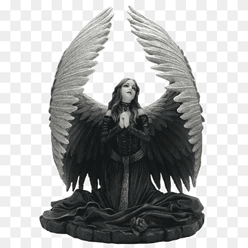 estatua de ángel caído figurilla oración, ángel, oración, ángel, criatura sobrenatural png thumbnail