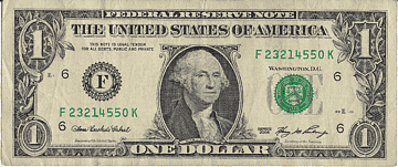 1 U.S. dollar banknote, United States one-dollar bill United States Dollar United States one hundred-dollar bill Banknote, Dollar, united States, cash, dollar Bills png thumbnail