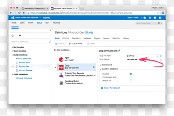 Programa de computador Visual Studio Application Lifecycle Management Interface de programação de aplicativos Team Foundation Server Integração contínua, gulp, texto, computador, outros png thumbnail