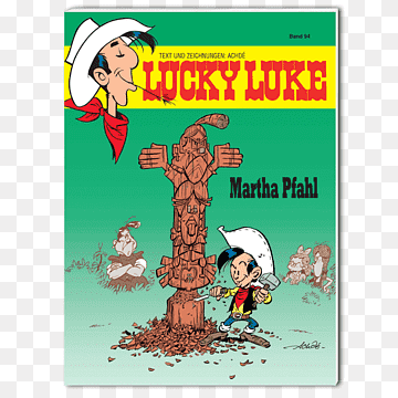 Kid Lucky, Statue Squaw Lucky Luke 94: Lucky Kid – Martha Pfahl Lucky Luke 22: Calamity Jane Lucky Luke 23: Den Daltons auf der Spur, LUCKY LUKE, comics, text, comic Book png thumbnail