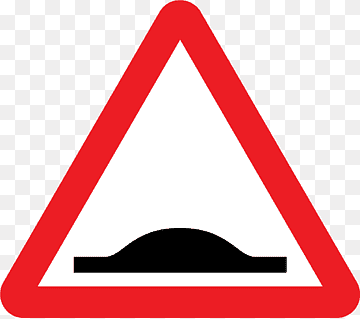 Speed bump Traffic sign Road Warning sign, Traffic Signs, angle, driving, text png thumbnail