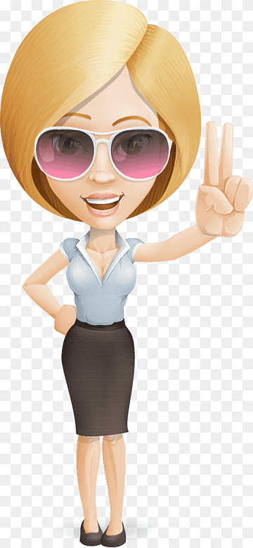 Businessperson Cartoon Woman, Деловая женщина мультфильм, компания, рука, женщина png thumbnail