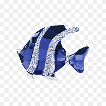 Swarovski AG Brooch Crystal Swarovski Paradise, Fish type diamond, purple, blue, pendant png thumbnail