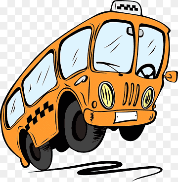 caricatura del autobús escolar, voló el autobús, pintado, conducción, dibujos animados pintados a mano png thumbnail