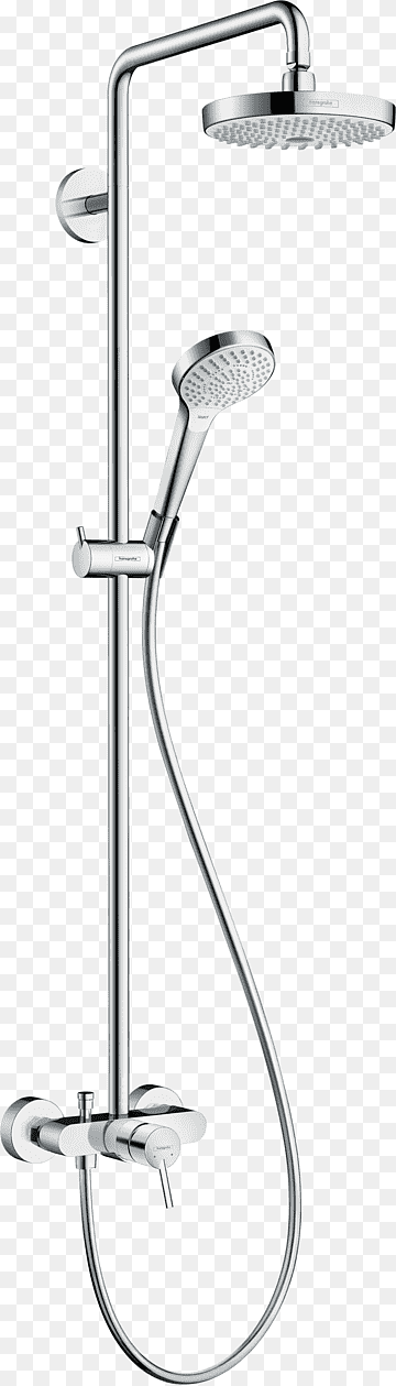 Shower Tap Hansgrohe Bateria wodociągowa Column, shower, angle, furniture, bathroom png thumbnail