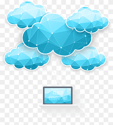 cloud computing illustrasjon, Cloud computing euklidisk, datamaskin cloud computing sky mønster polygon, abstrakt mønster, aqua, asurblå png thumbnail