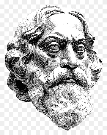 retrato de rabindranath, png thumbnail