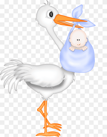 white flamingo with baby illustration, Wedding invitation Baby shower Stork Infant, Use These Baby, baby, people, wedding png thumbnail