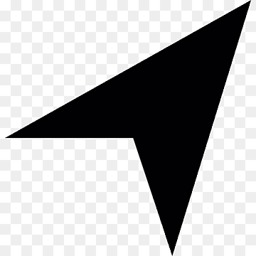 Computer-Mauszeiger-Cursor-Pfeil, Computermaus, Winkel, Pfeil, schwarz png thumbnail