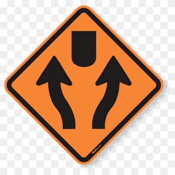 Vehicle License Plates Traffic sign Road, road, angle, triangle, orange png thumbnail